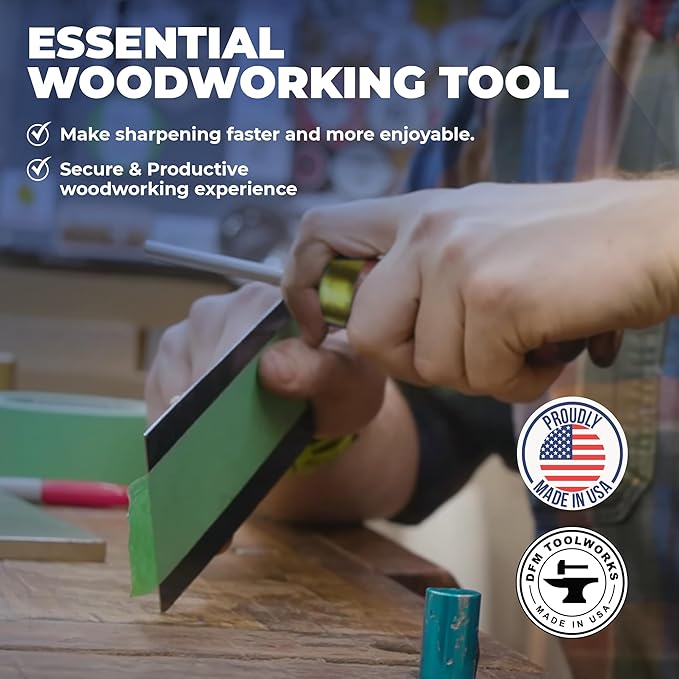 Cabinet Scraper Burnisher Tool - with Hard Maple Handle and Super Hard High Speed Steel Rod - Ideal for Card Scraper Burnishing and Woodworking Applications - Made in USA