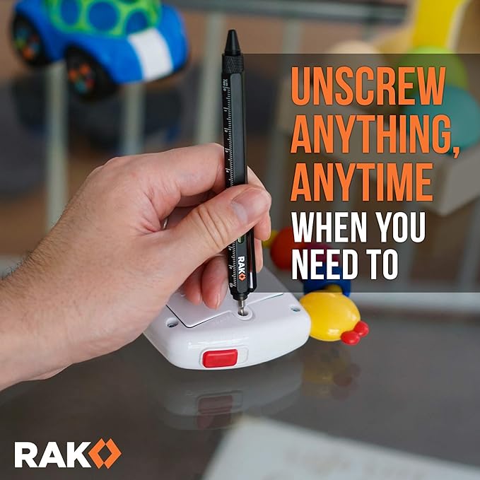 RAK Multitool Pen Gifts for Men, 2-Pack 11 in 1 Multitool Pen Set, Tech Cool Gadgets Stocking Stuffer Holiday Christmas Gifts for Dad, Husband, Grandpa, Him, EDC Tactical Pen Tool, Gift-Ready Box