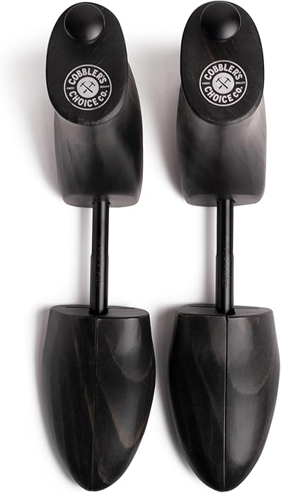 Cobbler's Choice Co. Finest Quality Men?셲 Boot Tree ??Varnished Natural Wood, Timeless Design, Signature Finish, Black