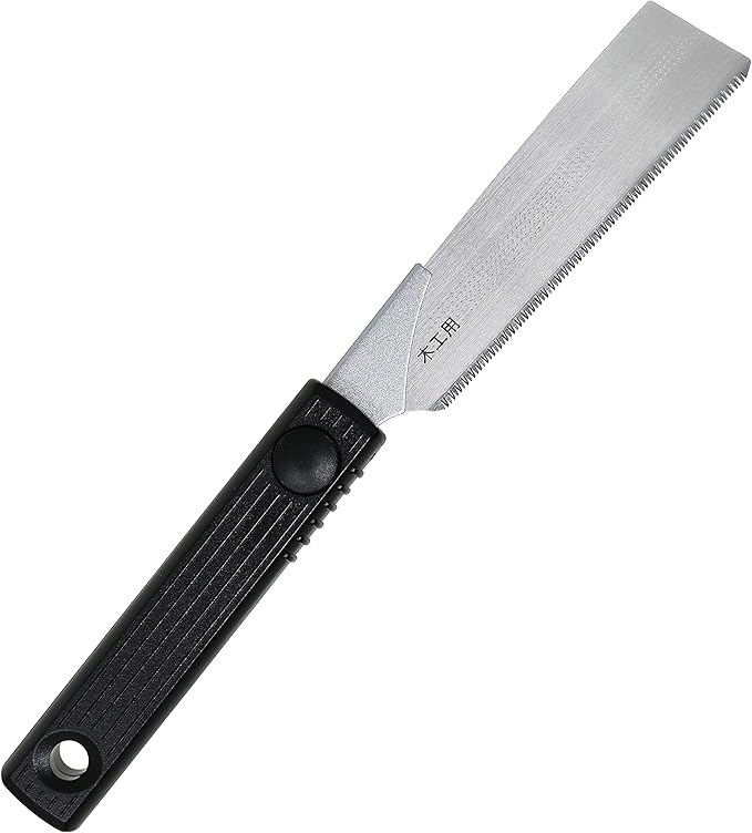 KAKURI Mini Japanese Pull Saw 4.3" - Kataba Single Edge Handsaw for Woodworking, Laminated Wood Cutting, DIY, Hobby - Made in Japan, Replacement Blade (1 pc)