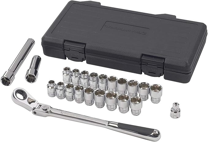 GEARWRENCH 23 Piece 3/8" Drive Pass-Thru??6 Point Standard SAE/Metric Mechanics Tool Set | 893823