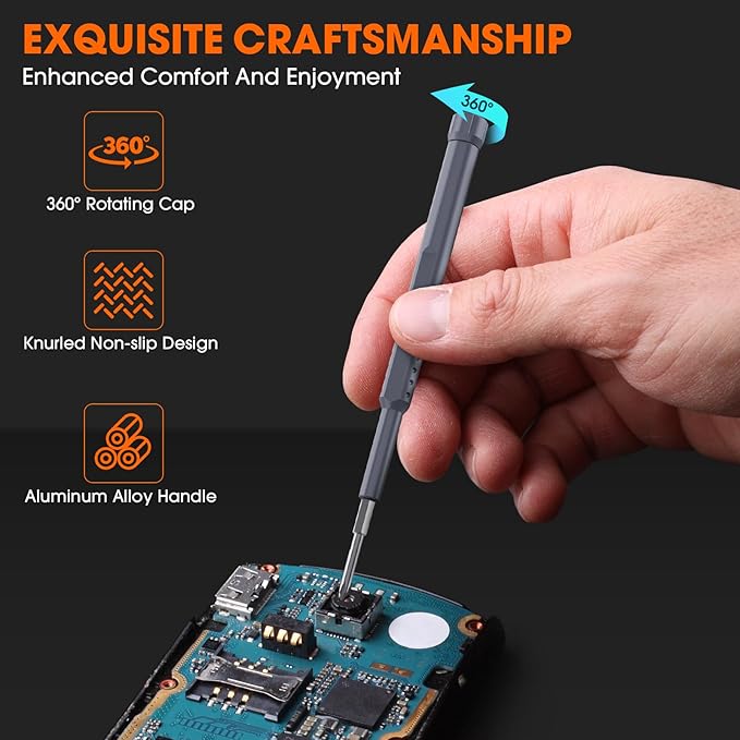 73 in 1 Precision Screwdriver Set, Small Mini Micro Screwdriver Set for DIY PC Computer Electronics, Magnetic Professional Repair Hand Micro Tool Kit Gift
