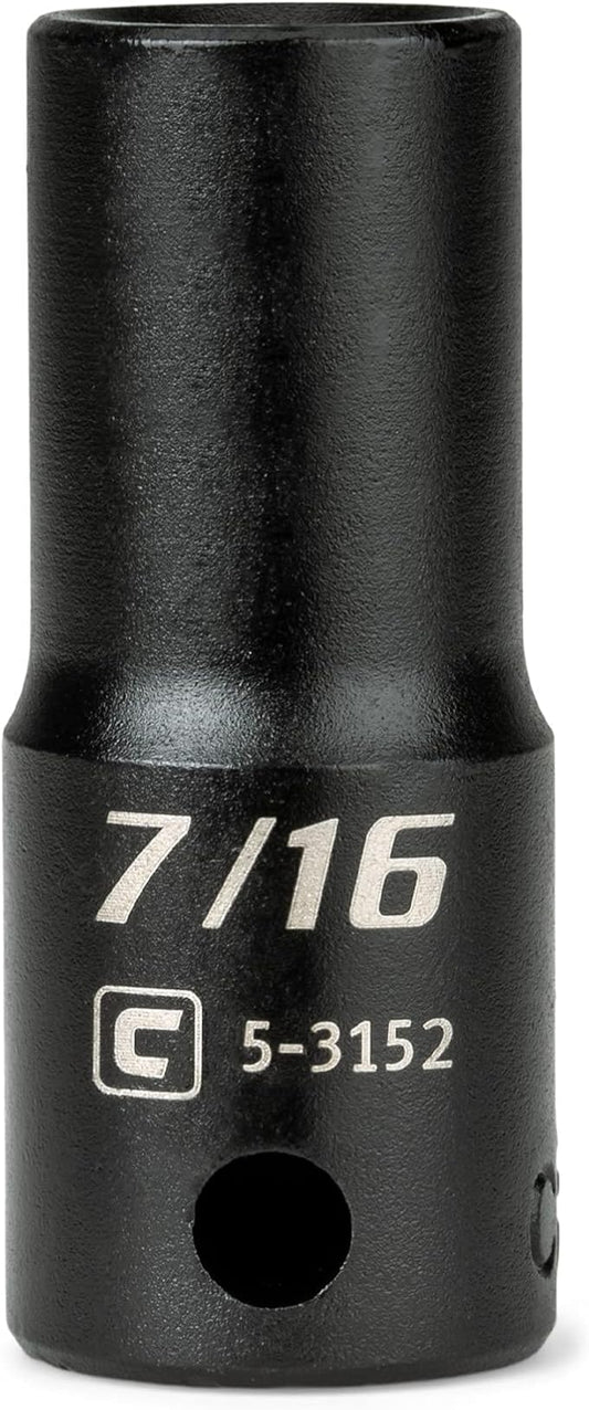 Capri Tools 3/8 in. Drive 7/16 in. Semi-Deep Impact Socket