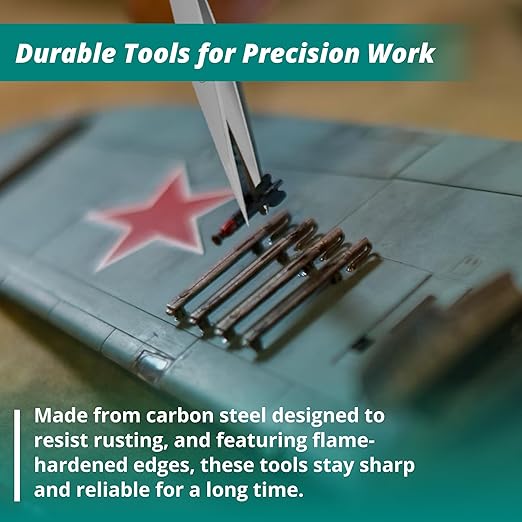 Excelta Precision Tweezers, Straight Minature Fine Point, Anti-Magnetic Stainless Steel, Ideal for General Purpose Assembly, 3.5" Length, Professional