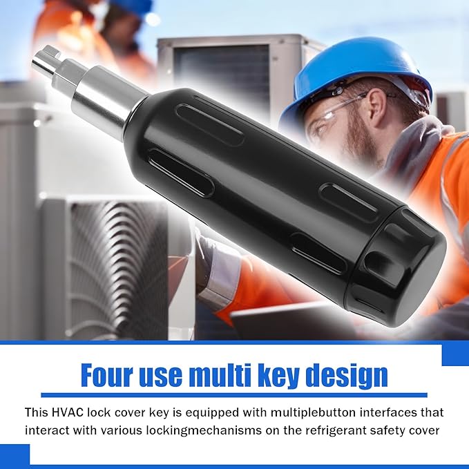 Shield Locking Caps Multi Key Tool, Universal Locking Cap Key for Refrigerant Safety Caps, for J/B Sheild, SHIELD, C&D, NOVENT Locking Caps
