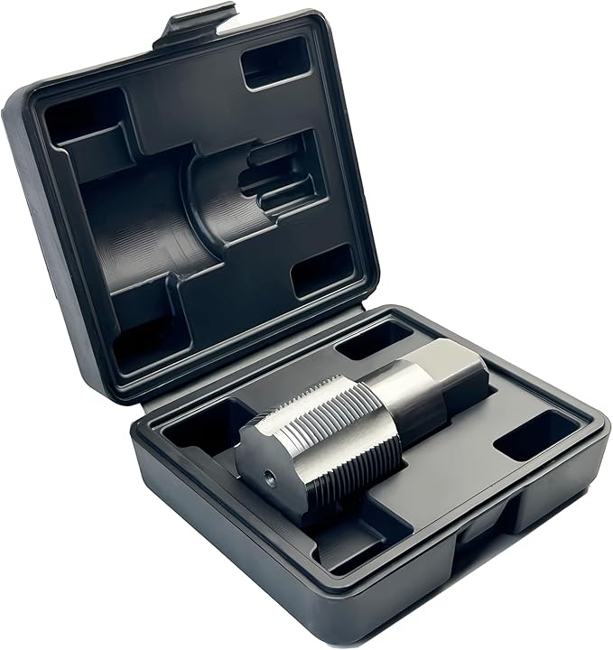 1-1/4"-11-1/2 NPT Pipe Tap, 1-1/4"-11-1/2 NPT Tap Carbon Steel Hand Threading Plumbing Tap for Accurate Threads, Assorted Plumbers Mechanics DIY Thread cutting tools.