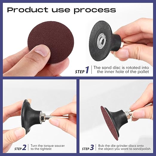 Newwiee 150 Pieces 2 Inch Sanding Discs 240 Grit Roll Lock Discs Die Grinder Sanding Disc for Surface Prep Strip Grind Polish Finish Burr Rust Paint Removal Red