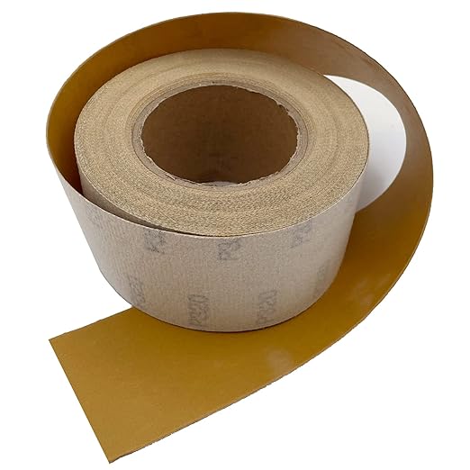 320 Grit Hook and Loop Sandpaper Roll, 2-3/4" X 20 Yard Aluminium Oxide Hook-and-Loop Backed Sand Paper Emery Cloth for Wood Furniture Finishing Metal Sanding Polishing and Woodworking