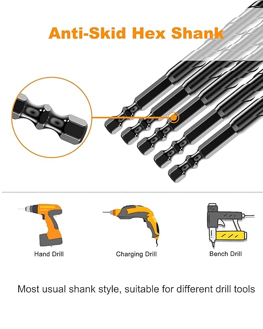 Masonry Drill Bit Set 3/16" (10PCS) - Cement Drill Bit, Professional Concrete Drill Bit Set for Glass/Brick/Cement/Tile/Etc, Industrial Strength Carbide Cross Drill Bit Tip, by TITGGI