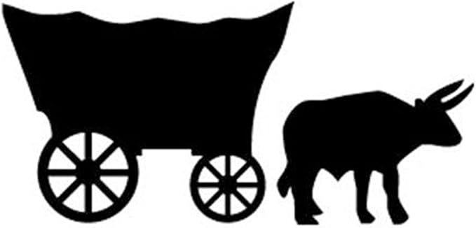 Woodcraft Project Paper Plan To Build Wagon And Ox Shadow - Material Not Included