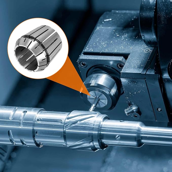 HARFINGTON Spring Collet Chuck ER32 24mm 65Mn Spring Steel Precision Router Collets for CNC Engraving Milling Lathe Tool