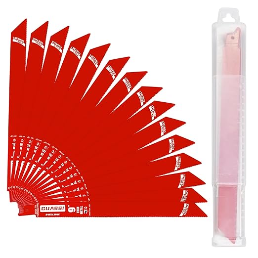 15 Pack 9 inch 20/24 TPI Reciprocating Saw Blade, Bi-Metal Sawzall Blades for Less 1/8" Thin Metal, PVC Nails Screw Soft Metals Steel Pipe, Longer Life Faster Smooth Cutting Speed, for Diablo DS0920BF
