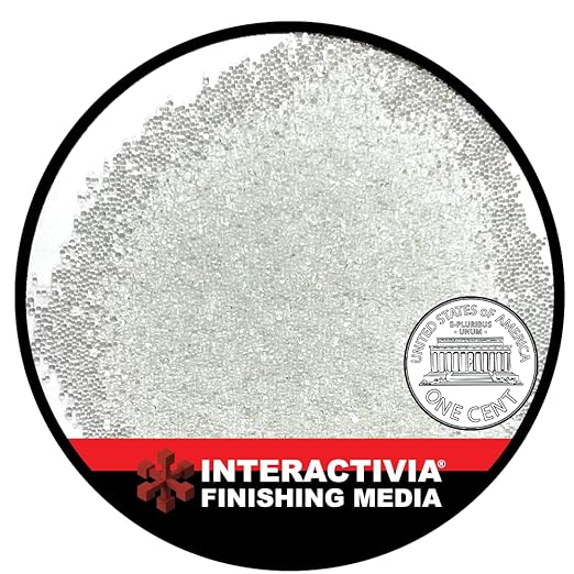 #3 Glass Beads - 19 lb or 8.6 kg - Blasting Abrasive Media (Very Coarse) 20-30 Mesh or Grit - Spec No 3 for Blast Cabinets Or Sand Blasting Guns - Large Beads for Peening and Finishing