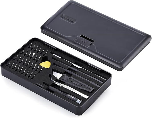 StarTech 40-Piece Computer Repair Toolkit for Laptop, PC, Electronics, 30-Bit Screwdriver Set, Magnetic Tray, Pry Tools