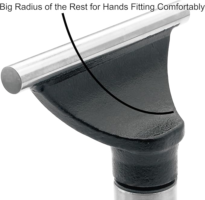 6" Tool Rest with 1" Diameter Total Length 4" Post, Woodlathe Heavy Duty Round Bar Straight Tool Rest.