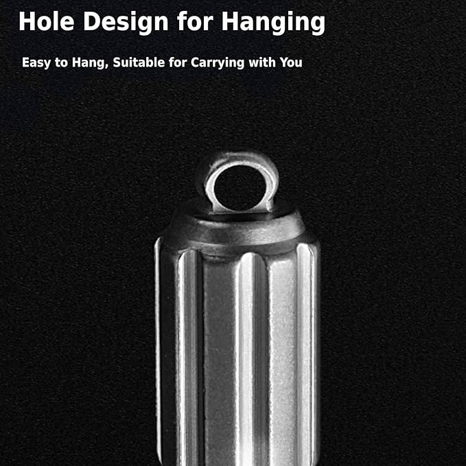 Titanium Alloy Screwdriver S2 Steel Bit High Hardness Non-Slip Tungsten Head Window Breaker Versatile EDC Tool