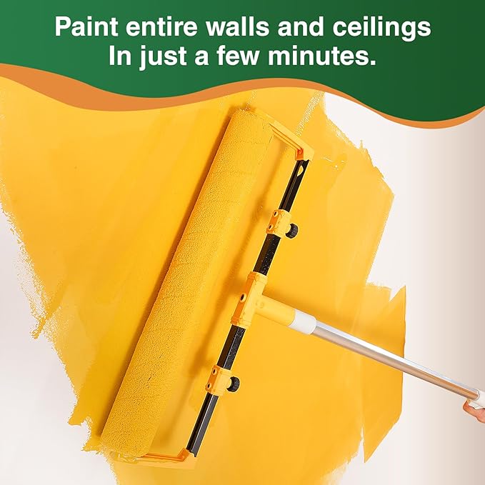 Voomey 18" Paint Roller kit竊? Piece 18 inch Paint Roller竊?8 Paint Roller Tray with Liner,Microfiber Paint Roller,Paint kit for House Painting