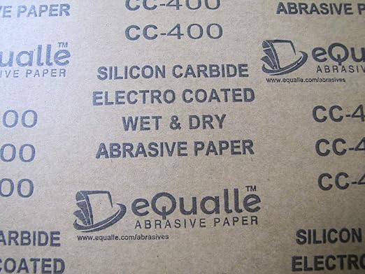 400 Grit Sandpaper Sheets 25Pack 9x11 in Coarse Silicon Carbide Sandpaper Surface Preparation Wood Metal Paint Stripping Papel De Lija Automotive Sanding Rust Removal Woodworking
