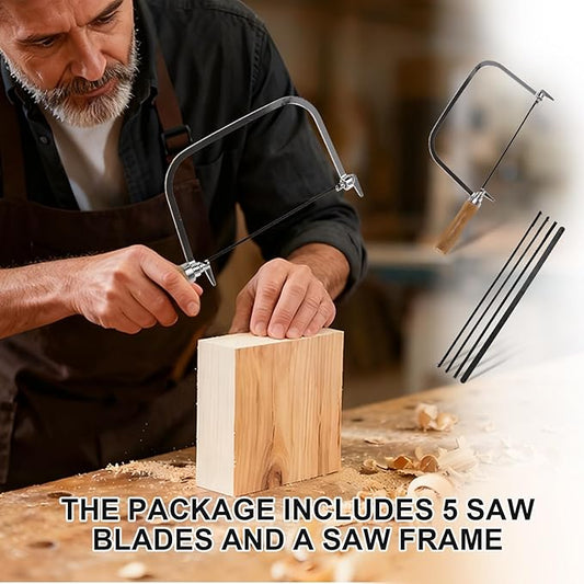 Homoyoyo 1 Set Engraving Saw Coping Saw Woodworking Hand Hand Tools Japanese Fret Cutters Woodworking Japanese Tables for Mini Wire See DIY Engraving Wood Plastic Pvc Aluminum Cutting and Outdoor Use