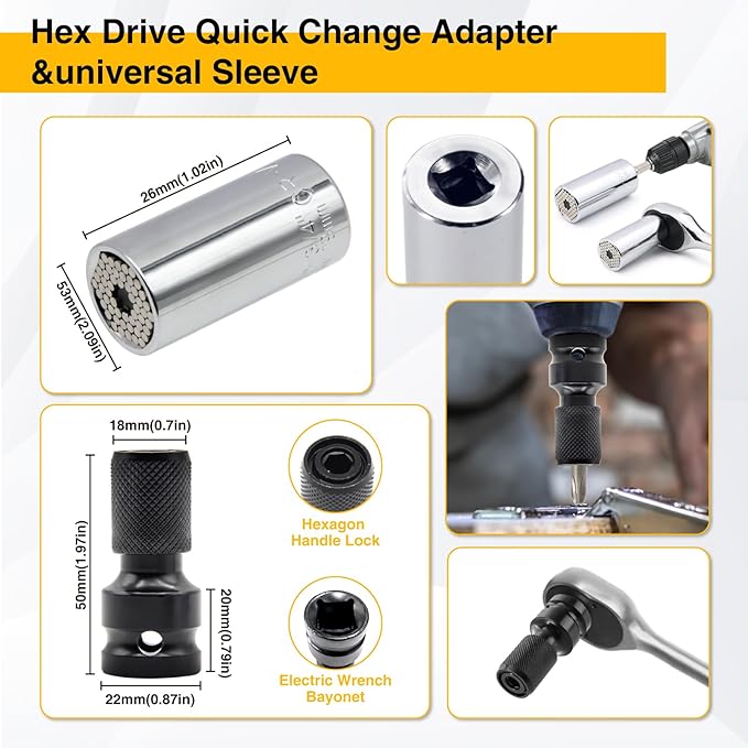 38Pcs Flexible Drill Bit Extension, 105째 Right Angle Drill, Bit Holder, Hex Socket Adapter, Bendable Drill Bit Extension, Bit Holder Extension Screwdriver Bit Kit