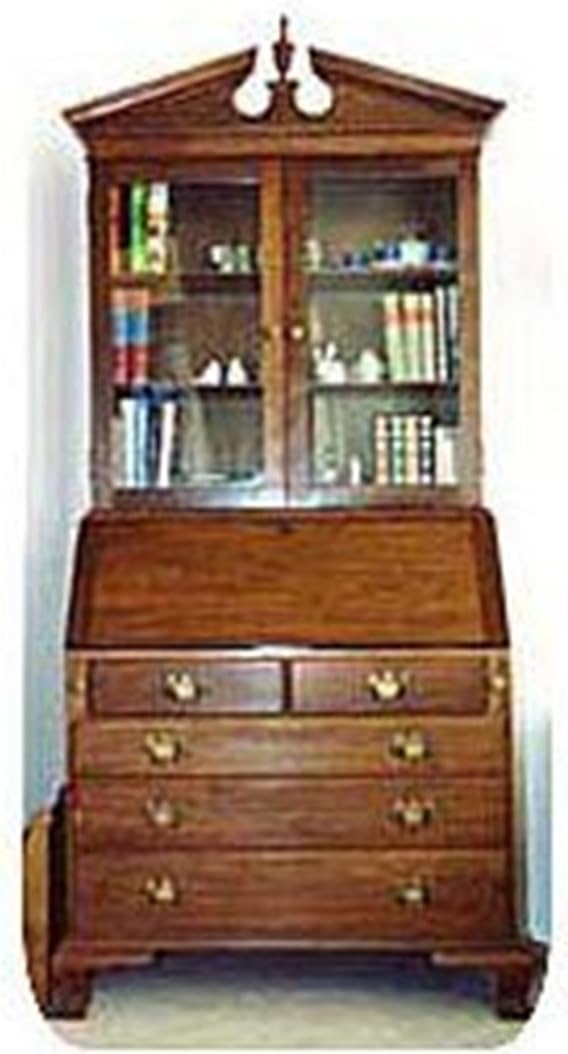 Woodcraft Project Paper Plan To Build Secretary Desk - Material Not Included