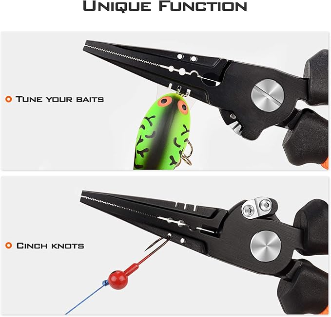 KastKing Speed Demon Pro Fishing Pliers, 420 Stainless Steel, Fishing Tools, Saltwater Resistant Fishing Gear, Tungsten Carbide Cutters, Corrosion Resistant Coating, SuperPolymer Grip Handles