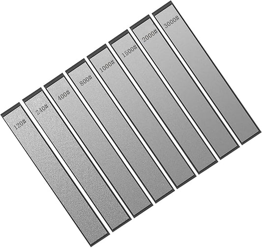 8 Pcs Diamond Sharpening Stones Set, diamond knife sharpening stone with a Non-Slip Base for Ruixin Sharpener