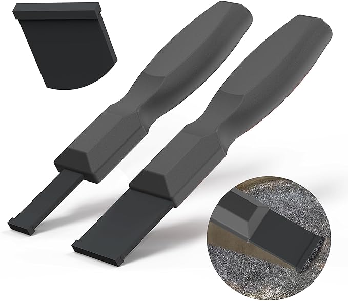 Carbide Scraper, Super Carbide Gasket Scraper for Metal and Automotive, 1-1/4 Inch and 5/8 Inch Carbide Scraper Set (Grey 2-Piece)