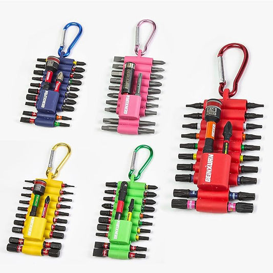Impact Screwdriver Bits Set, 110 Pieces 1/2??Magnetic (PH/TORX/HEX/PZ/SQ/SL) S2 Steel Multi Power Insert Driver Bits and Socket Adapter, Nut Driver, Bit Holder with Colorful Organizer Sleeve