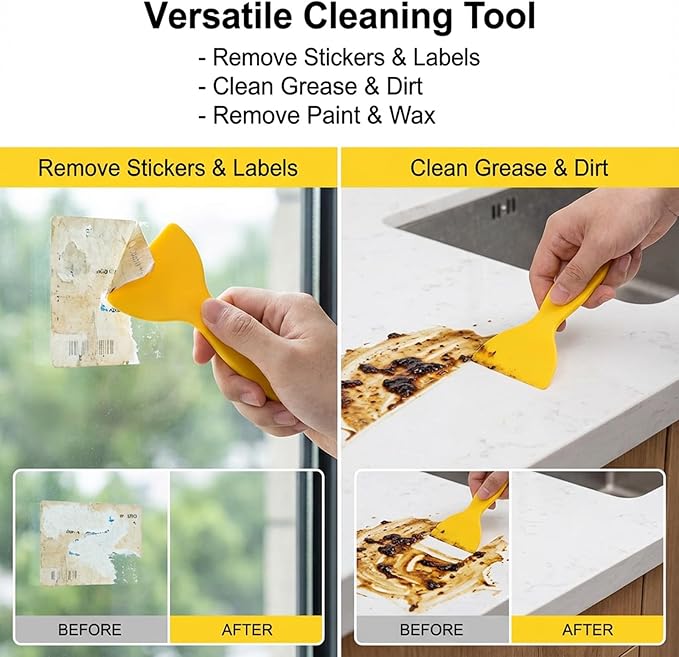 10 Pack Flexible Resin Scraper Plastic Spatula Paint Scrapers Air Bubble Remover Sticker Installation Tool for 3D Printing Resin Removal Wallpaper Decal Installation Spackling Patching