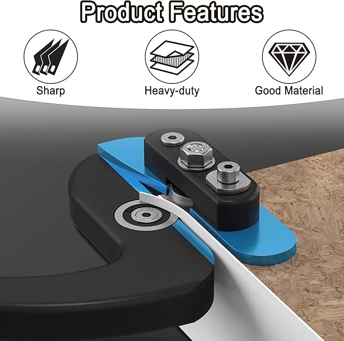 Edge Banding Trimmer, Drywall Edge Cutting Planer Manual Tool, Edge Banding Iron, Trim Cutter, with Handle, Suitable for a Variety of Laminates