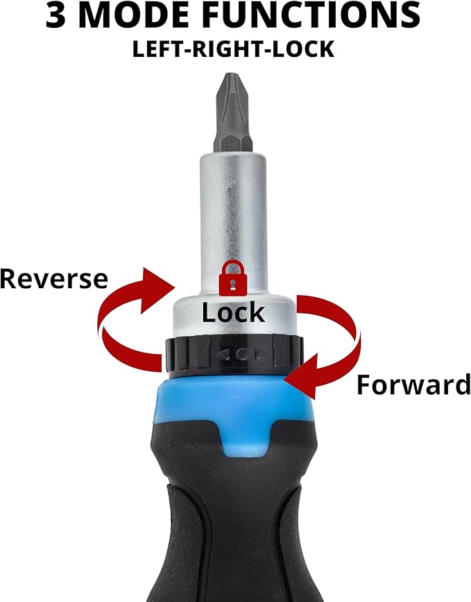 NEIKO 10082A Security Bit Set and Ratcheting Screwdriver | 101 Piece Set | Chrome Vanadium Steel | Screwdriver Bit Set Phillips, Tamperproof Torx Bits, & Flat | 1/4" Hex Shank Magnetic Bit Holder