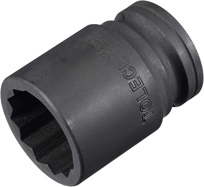 uxcell 3/4-Inch Drive 28mm 12-Point Impact Socket, CR-MO Steel 56mm Length, Standard Metric Sizes