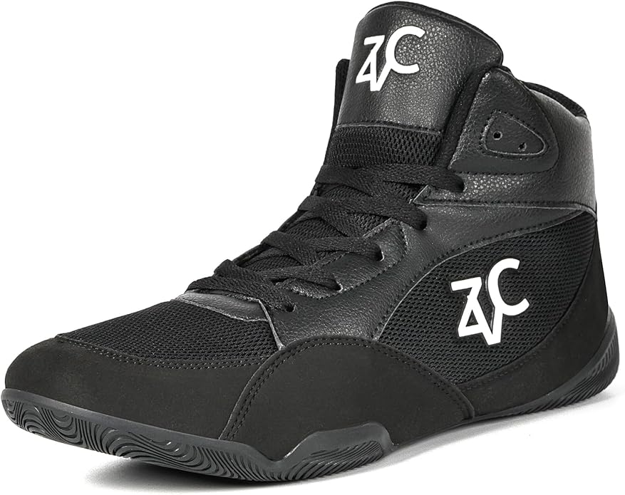 ZVC Wrestling Shoes Men Boxing Shoes for Fighting Shoes Powerlifting Bodybuilding Boots Footwear