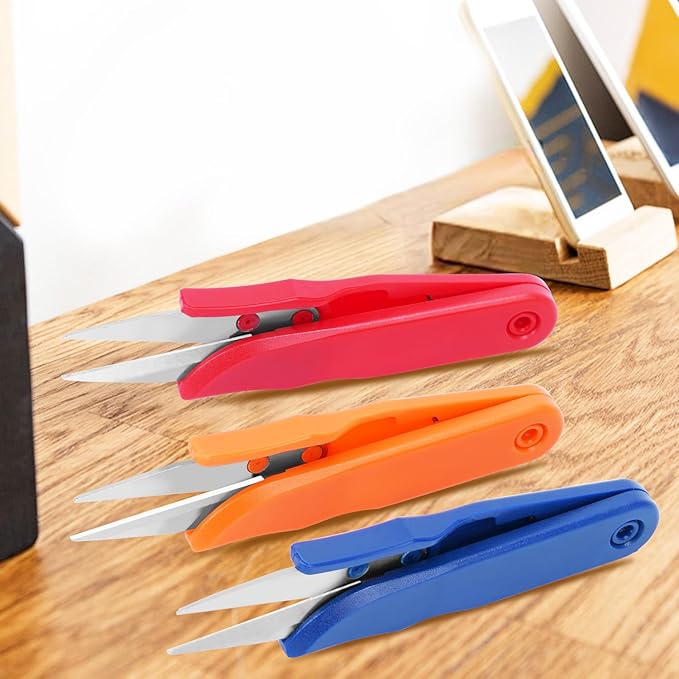 UCEC 12 Pack Thread Snips for Cutting, Thread Cutter Yarn Scissors for Crocheting, Embroidery Scissor Sewing Scissors Small Sewing Snips