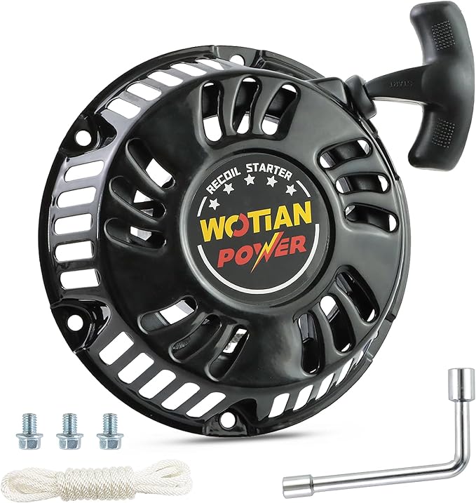WOTIAN 212cc Pull Start Compatible with Predator 212 Pull Start Assembly Harbor Freight 196cc 212cc 225cc 6.5hp 7hp 7.5hp Recoil Starter for Engine Performance Parts Water Pump Generator 69730 60363
