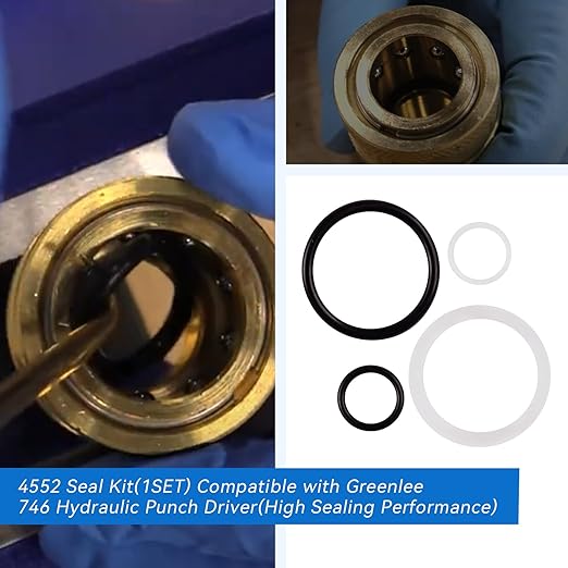 14552 Seal Kit(1SET) Compatible with Greenlee 746 Hydraulic Punch Driver(High Sealing Performance)