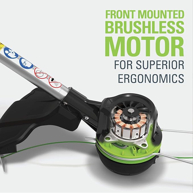 Greenworks 80V Brushless Cordless Yard Tool Combo Kit with 2.0Ah Battery & Rapid Charger ??16" Dual-Line String Trimmer and 500 CFM / 125 MPH Leaf Blower, Variable Speed, 4-Year Warranty