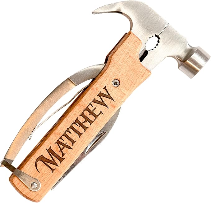 Gifts for Men, Personalized Pocket Knife Men Multitool, Guys Christmas Gift, Engraved Gifts Multitool for Dad, Grandpa, Papa, Custom Unique Mens Gift for Fathers Day, Birthday, Anniversary, Christmas