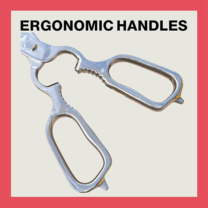 Kitchen Scissors ??Heavy-Duty All-Stainless Steel Shears with Forged 3Cr14 Blades, Come-Apart Design, Rust-Resistant Electropolished Finish, Multi-Purpose Nutcracker & Bottle Opener