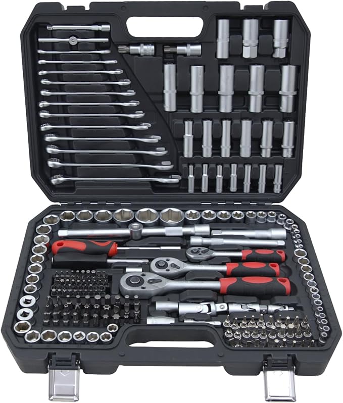 Ultimate Sockets Set Comprehensive Hand Tool Set Perfect for Home Essentials College Dorm Car Emergency Kit Ideal Apartment Essentials & Men?셲 Tools Gift