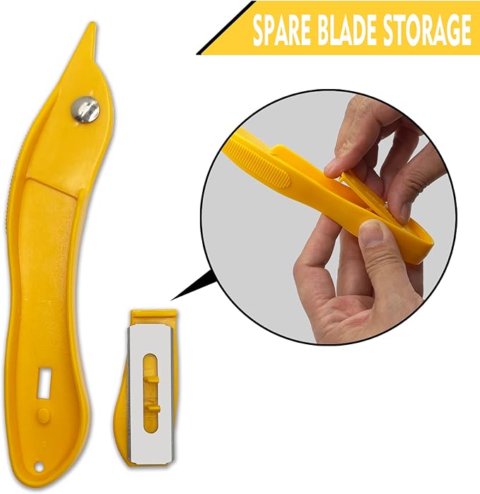 XW Heavy Duty Roller Carpet Knife and Light-weight Carpet Knife竊똄xtra 15 PCS Blades Included, 2-Pack