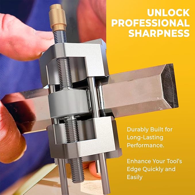 Sharp Pebble Honing Guide - Chisel & Plane Sharpening Jig - Fits Chisels 0.25' to 1.96', Fits Planer Blades 1.41' to 3.22'