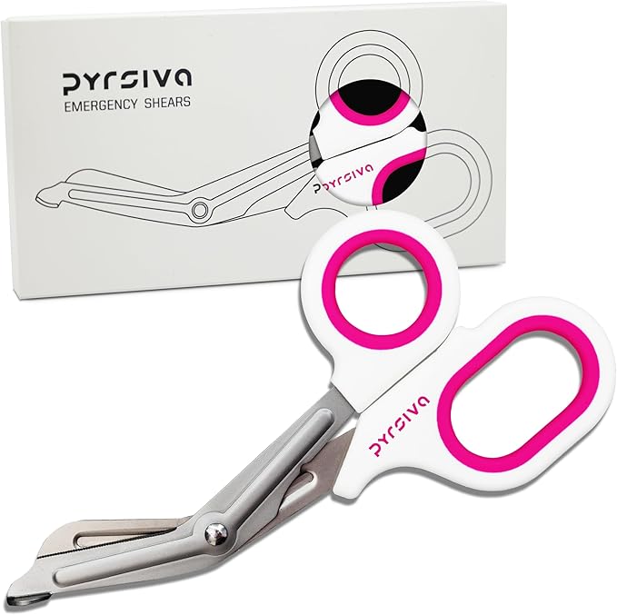 Trauma Shears ??7.5" Titanium-Coated Stainless Steel Bandage Scissors for Nurses, EMTs & Doctors | Professional Medical Shears for First Responders & Wound Care