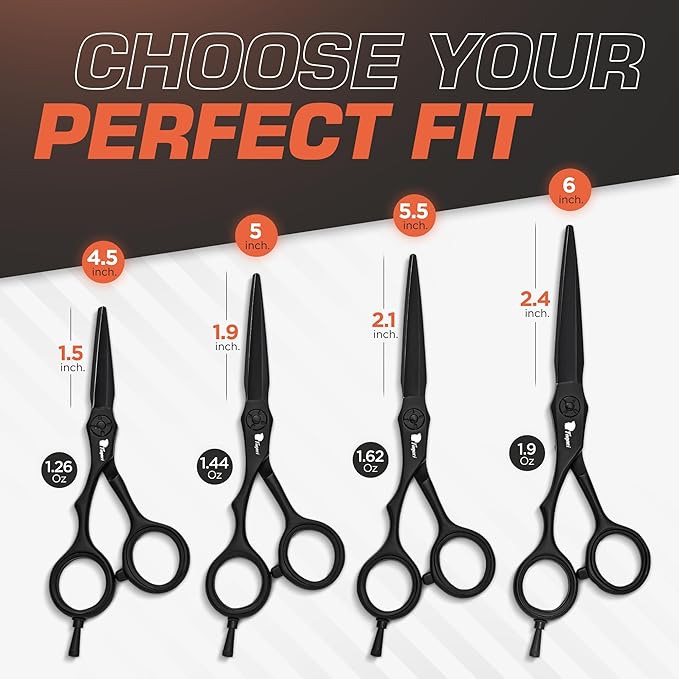 Fagaci Hair Scissors Professional Left 6??440C Steel for Superior Precision, Extremely Sharp Blades Hair Cutting Scissors for Women & Men, Durable Sharpness Hair Shears for Hair Cutting