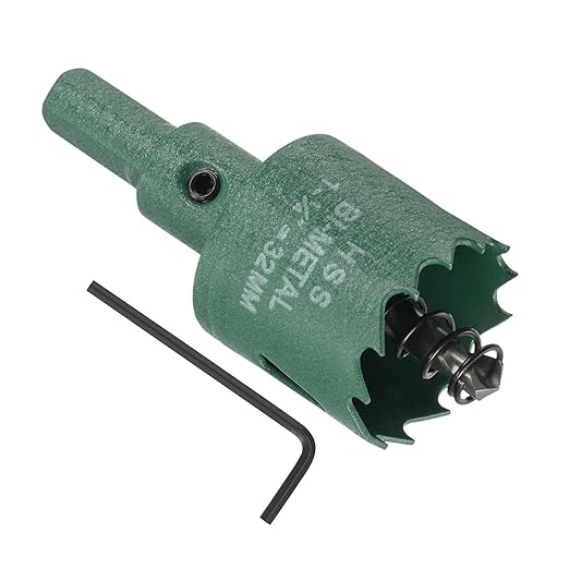 Bi-Metal Hole Saw, 32mm 1-1/4 Inch Dia Hole Saw, High Speed Steel Cutter - (Applications: for Wood Brass Zinc), 1-Pieces