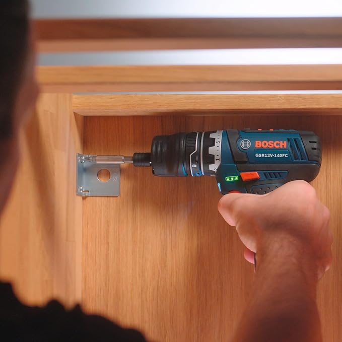 Bosch GSR12V-140FCB22 12V Max Drill/Driver with 5-In-1 Flexiclick® System and (2) 2.0 Ah Batteries
