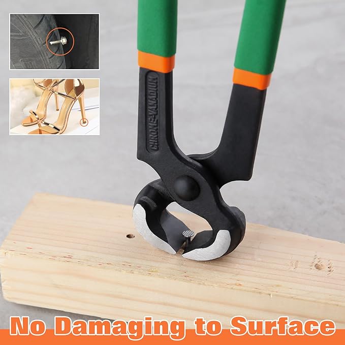 End Cutting Pliers 8 Inches PVC Handle, Stiletto Nail Puller Pliers for Women Wire Cutting, Shoe Heel Repair