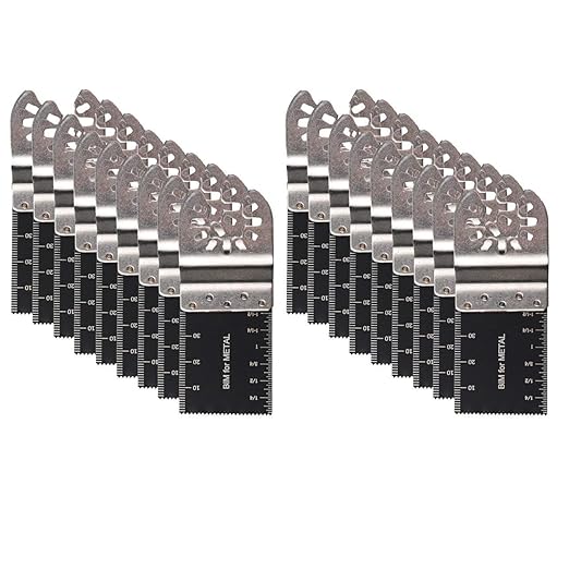 20PCS Bi-Metal osciallting Saw bldes, Diagtree Oscillating Multitool Quick Release Saw Blades Fits Fein Multimaster, Porter Cable, Black&Decker, Bosch Craftsman, Ridgid, Makita etc