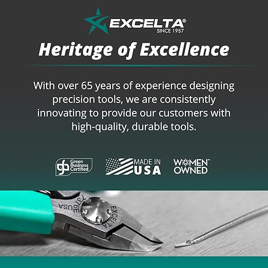 Excelta 104-SA 15° Bent Tweezers, 4.5 Inch Paddle Tip for SOT-89 Transistors and Chip Capacitors, Wide Point Anti-Magnetic Stainless Steel, Conductive Surface Resistivity, Made in Italy, Professional